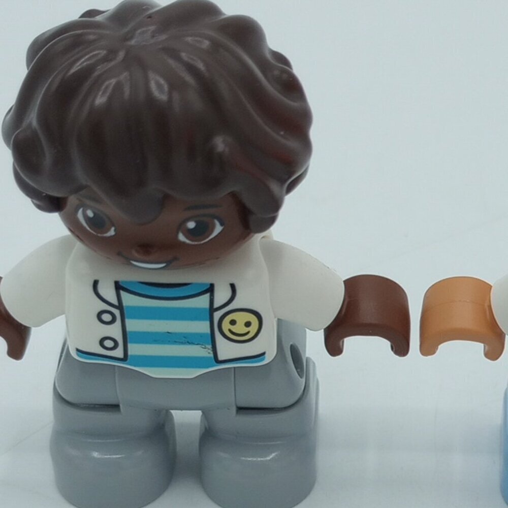 LEGO DUPLO Figures Lot of 3 Boy Girl Dog Family Pet Set Toddler Preschool Buildi - Picture 8 of 13